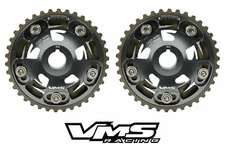 VMS HONDA ACURA B SERIES ENGINES ADJUSTABLE BILLET CAM GEARS PAIR QTY 2 GUNMETAL