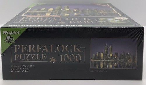 WREBBIT Perfalock Commemorative 1000pc Puzzle New York City Twin Towers - Picture 3 of 3