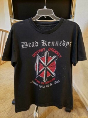 VTG 80s DEAD KENNEDYS CONCERT T SHIRT 1983 PUNK DESTROY STORM HEARTLAND