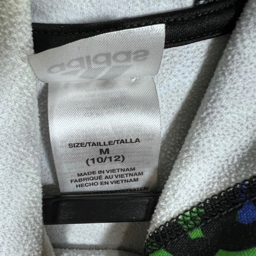 Adidas Pullover Hoodie Sweatshirt Colorful Logo Print Kids Size M - Picture 5 of 6