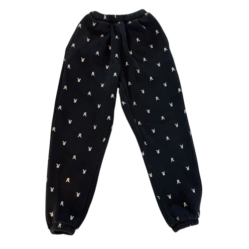 Supreme X Playboy Bunny Pantalon de survêtement jogger homme petite polaire noir poids lourd