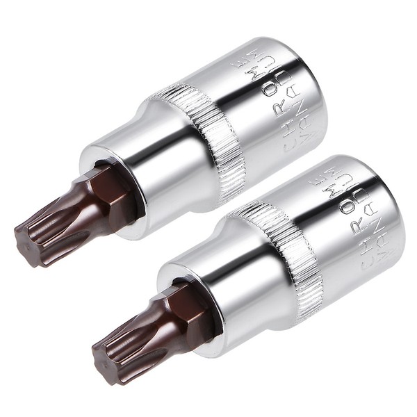 2Stk.1/2 Zoll Laufwerk T50 Torx Bit Sockel S2 Stahl 55Mm LäNge-image
