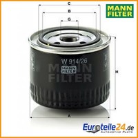 ÖLfilter MANN-FILTER W914/26 FüR Rover 25 SchräGheck 45 Mg