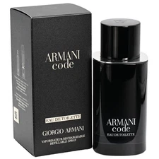 Armani Code (Refillable) by Giorgio Armani Cologne for Men EDT 2.5 oz New In Box