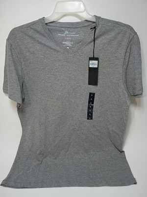 MARC ANTHONY - MEN - SLIM FIT SHIRT - GRAY - SIZE L New With Tags V Neck