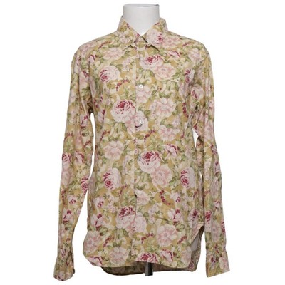 Engineered Garments, Hemd, Größe: M, Beige/Mehrfarbig, Baumwolle, Blumen #hX6