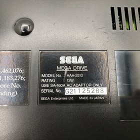 Sega Mega Drive Console HAA-2510 Box  Megadrive Genesis NTSC-J Japan Tested