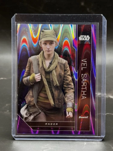 2023 Topps Star Wars Finest Vel Sartha Purple Raywave /75 (Andor)