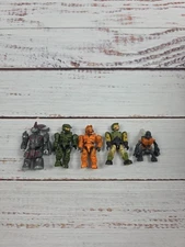 LOT 5 HALO MEGA CONSTRUX BLOKS UNSC Spartan, Etc MINI FIGURE Mixed Lot 2