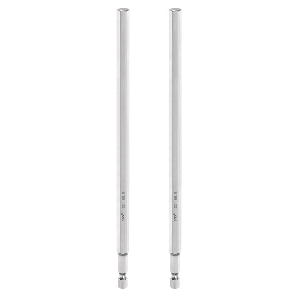 "2X Flache Sechskant-Bit 8Mm (H8) 1/4\\\" FüR Hex-SchlüSsel 20Cm Magnet"-image