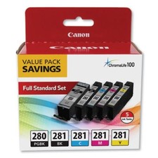 Canon 2075C006 PGI-280/CLI-281 Ink Cartridge Value Pack 5/Pack