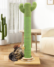 Extra Thick Scratching Posts for Indoor Large Cats Adults, 37Inch Cactus Cat Scr