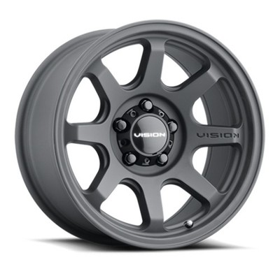 16'' Vision 351 Flow   Satin Black 16x8 Wheel 5x4.5 (5x114.3) 0mm Rim