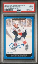 2023-24 - Matthew Tkachuk - Parkhurst Champions Hockey -  Blue Auto /15 #27