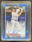 2024 Bowman Draft Bryce Rainer Chrome Auto Blue Refractor 1st #/150 Tigers