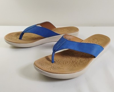 b.o.c. BORN Concept Flip Flops Sandals Women's Size 11M Blue Thong Comfort Beach