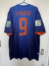 Nike Netherlands World cup Brazil 2014 Away Van Persie 9 Football Shirt XL