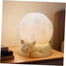 Rotating Cat Lamp, 3 Color Temperatures Table Lamp for Khaki  White - Cat Lamp