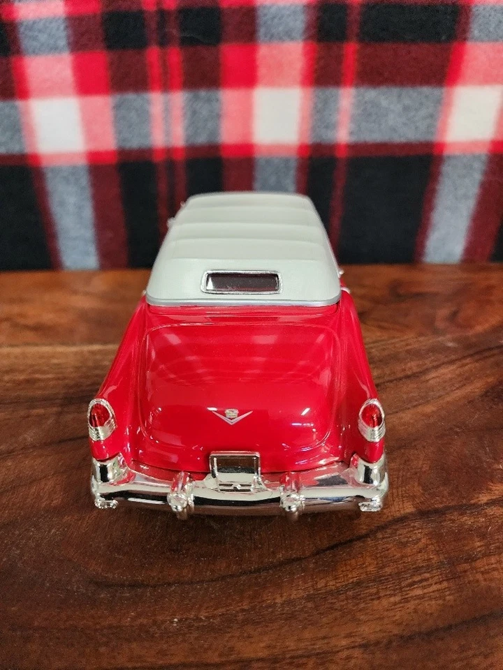 Cadillac Eldorado 1953 convertible rojo diecast modelo de exhibición escala 1:24 Foto 4 de 4