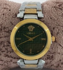 Luxury Versace Quartz Green Dial Working Women Wristwatch "Keep Good Time"