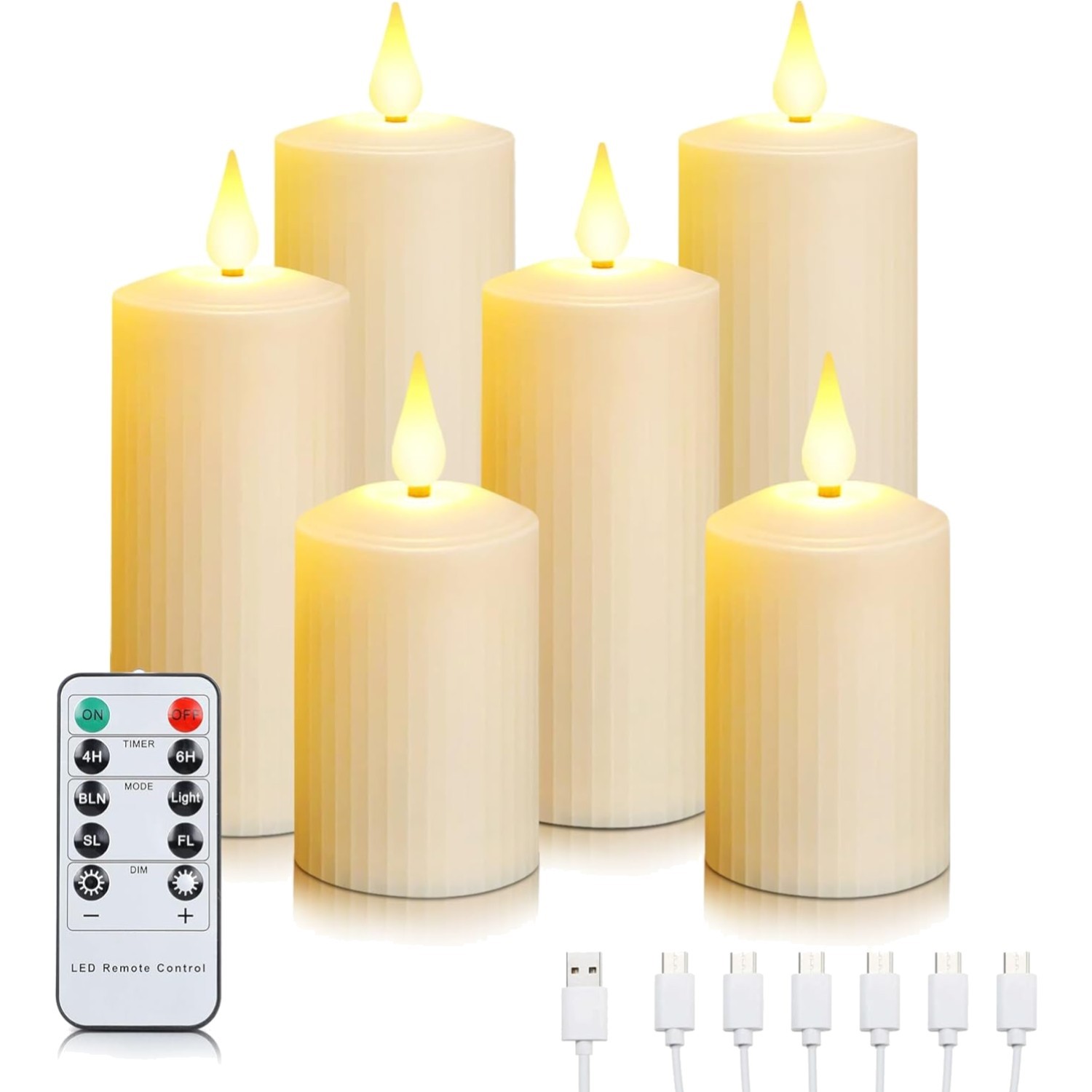 LED Kerzen, wiederaufladbar, Fernbedienung, , Teelichter, Weihnachtsdeko