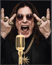 OZZY OSBOURNE VERY RARE 14K GOLD ON GOLD Man Cave by Jaye Metcalfe