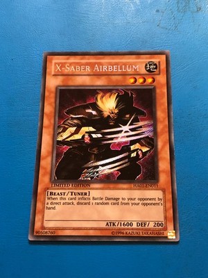 Yugioh Secret Rare X-Saber Airbellum HA01-DE011