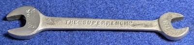 Vintage J.H. Williams 1721 USA Superrench Open End SAE Wrench Alloy 3/8'' & 5/16''
