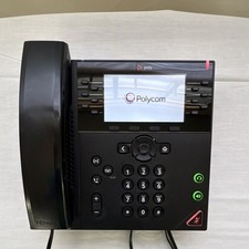 Polycom VVX450 IP Phone Speakerphone PoE Ethernet USB RJ-11 12 Lines Black