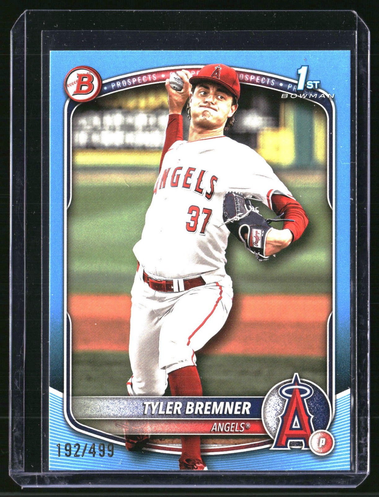 2025 Bowman Draft Tyler Bremner 1st Bowman Sky Blue Border 192/499 #BD-37