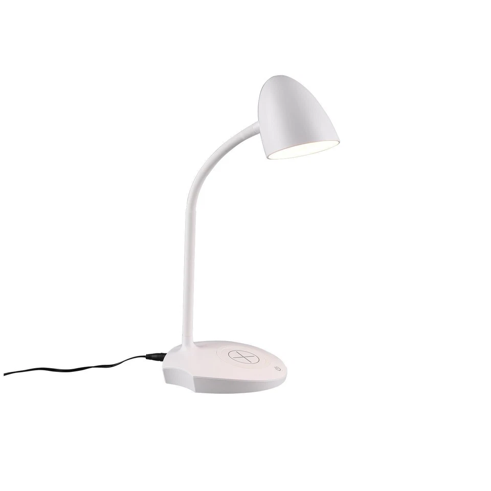 LED Tischleuchte dimmbar Weiß flexibel 38 cm 4 W 560 lm Schreibtisch Lampe Büro - Bild 2 von 4