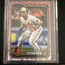 2024 Topps MLB Baseball Japan Colton Cowser #66 Rookie Cherry Blossom /99 Rookie