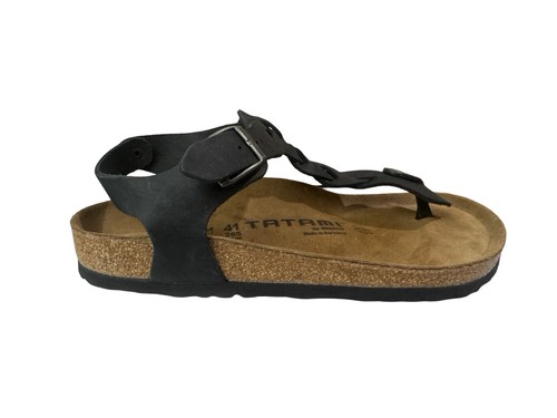 New Birkenstock Tatami Braided Black Oiled Leather Sandals EU 41, US 9.5 Woman’s - Picture 3 of 8