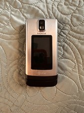 Nokia 6650 AT T Branded Black and Silver Vintage Flip Cell Phone Untested 