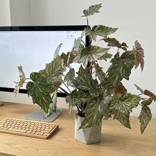 Realistic Artificial Green Plants Fake Tree Leaves  Outdoor Garden Decor