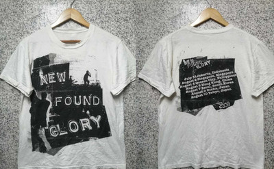 2 Sided New Found Glory Band Cotton Unisex T-Shirt EG447