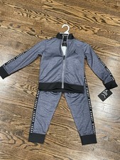    55 Michael Air Jordan Brand Gray Nike DriFit Boys XS 2-Piece Set Jacket Pants