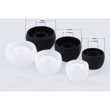 50 Pcs Universal Premium Ear Tips Silicone Replacement Earbud Earbuds
