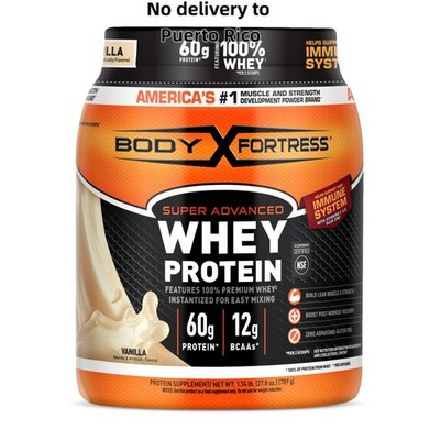 Body Fortress Whey Protein   Vanilla, 1.74lbs NEW