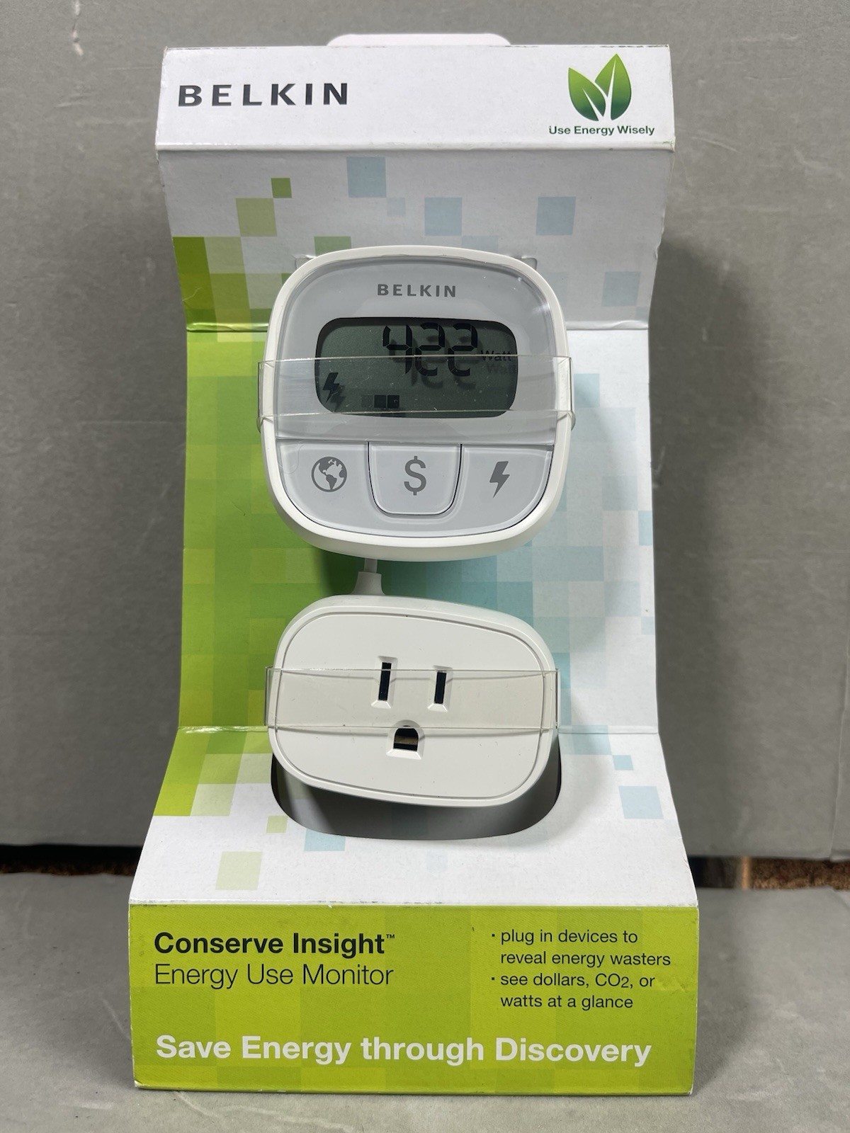BELKIN CONSERVE INSIGHT F7C005 ENERGY USE MONITOR - NEW/SEALED