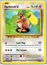Pokemon TCG Farfetchd 68/108 Evolutions NM
