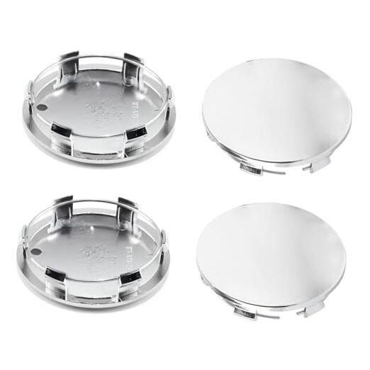 4Pcs Wheel Center Caps for 2005-2013 GMC Wheel Rim, Compatible with a.Chrome