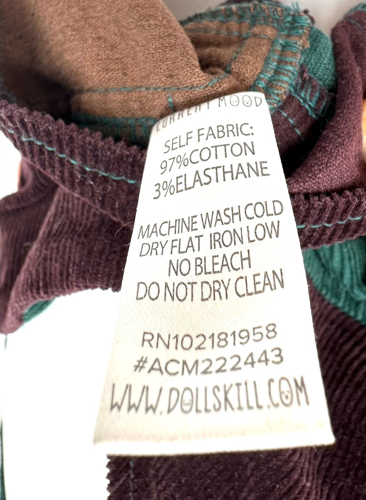 Current Mood Patchwork Corduroy Crop Top Size XL - image 9