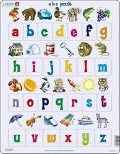 ABC Alphabet 26 Piece Tray Jigsaw Puzzle Larsen New