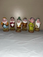 Disney Snow White And The Seven Dwarfs Plastic Figures Only Six Dwarfs As Shown