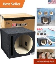 Single 12 Inch Car Subwoofer Enclosure - Airtight MDF Design for Superior Bass