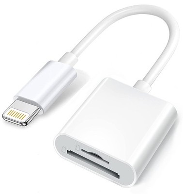 Lightning to SD Card Reader Adapter for iPhone iPad 2 in 1 High Speed 512GB