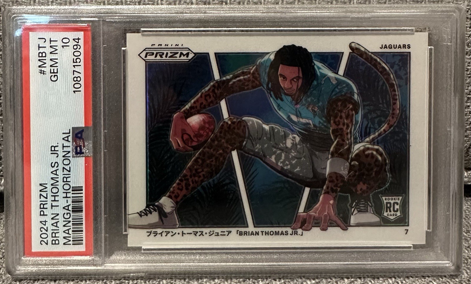 Brian Thomas Jr. (RC) - 2024 Panini Prizm - Manga - Horizontal SP - PSA 10 gem
