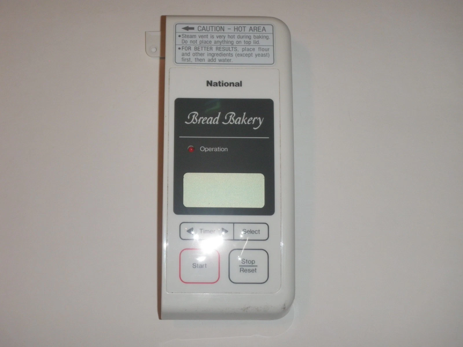 Electronic Control Panel with PCB for National Bread Maker Model SD-BT55N