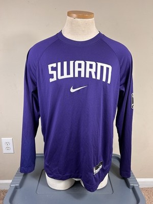 Nike Dri-Fit Greensboro Swarm NBA G League TEAM ISSUED Long Sleeve Shirt Men's M